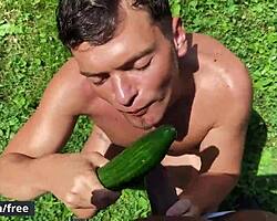Horny Twink Bruno Cartella Craves Big Black Cock Action