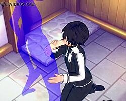 Hey Kirito, Nak Hisap Aku Sampai Pancutan Dalam Game Manga Ni?