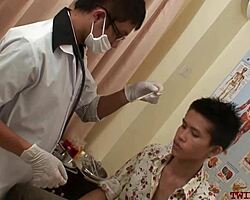 Slim Asian Twink Rimmed and Bred by Doctor After Exam