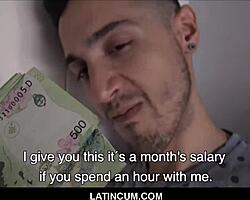 Straight Latino Boy Takes Cash for Gay POV Ass Fucking