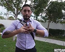 Straight Latino Turned Gay Drilling a Twink Hard!