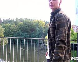 jared and casper share private outdoor bareback fuck in car