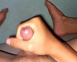 so this bisexual twink gets off on foot fetish masturbation, covering everything in cum