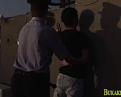 Latino Twink Bound And Facialized In Wild Police Blowbang.