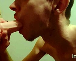 信じられない！ゲイツインクのジョー・ナッツが新しいディルドを激しくフェラ