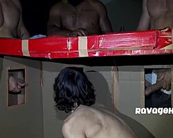 Stranger Holes Get Pounded by Big Black Cock in Hardcore Twink Group Orgy