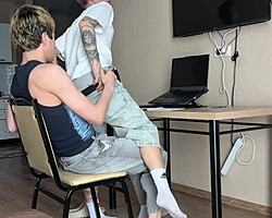 Asked Stepbrother to Help with Homework Before Deepthroat and Ass Play