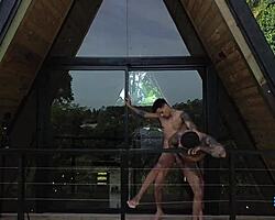 Røvfræk, Interracial Mænd, Fræk Stav, Cumshot, Unge Fyre, Store Lem, Stor Bagdel