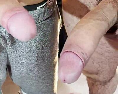 Large cock and large booty in gay sex scene