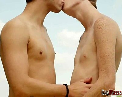 I’m loving massaging these twinks outdoors with hardcore bareback action
