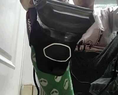 Long Green Socks Teasing Your Face