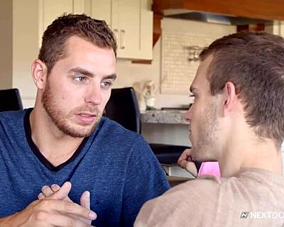 Carter Woods guides Scott Finn in jerking session - NextDoorStudios
