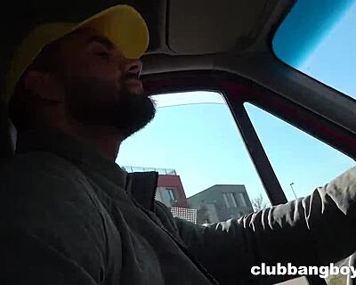 bareback delivery boys hint at steamy sucking and fingering behind closed doors.