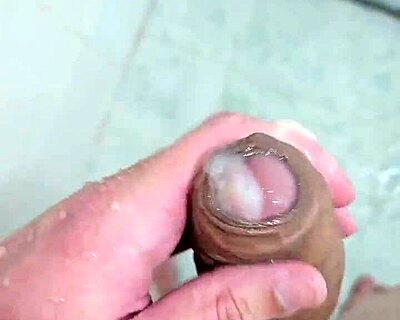 Brazilian Twink Neighbor Jerking Off in Shower Feels So Damn Good