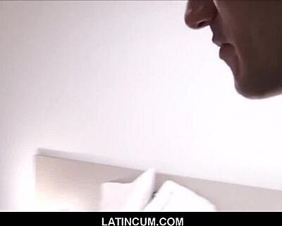 Straight Amateur Latino Boy Paid Cash for Wild Gay Orgy!