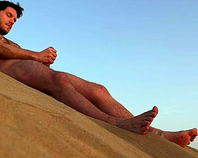 Me and buddies got wild with blowjobs at nudist beach, nearly busted!
