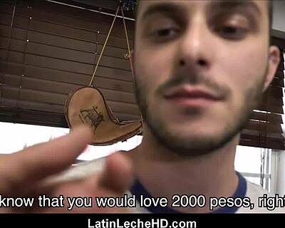 Straight Latino Boy Paid to Fuck and Suck Gay Stranger on Street POV