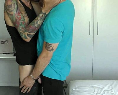 an israeli man eagerly sucked a massive cock for another israeli amateur