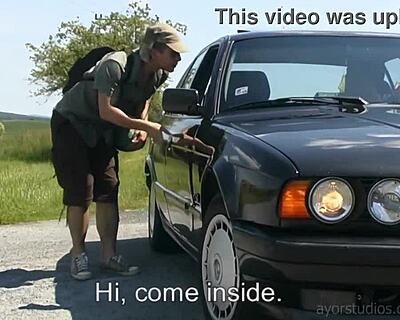 Handsome buddy picked up and drilled by a porn legend