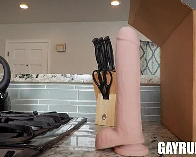 Double entendre! Blain, Colt, and Bruce in hardcore threesome pounding