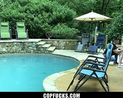 Skinny Perp Takes Officer’s Load in Tight Ass Punishment