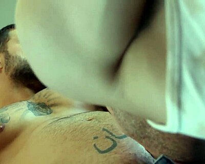 skater twink hooks up with hunk packing a monster cock. they go wild with ass licking and hard fucking at home.