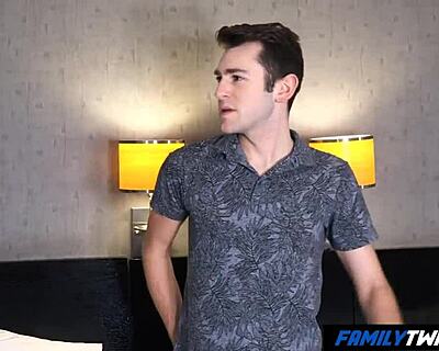 Familytwink Step Father Spanks Stepson Hard in Private Hotel Room